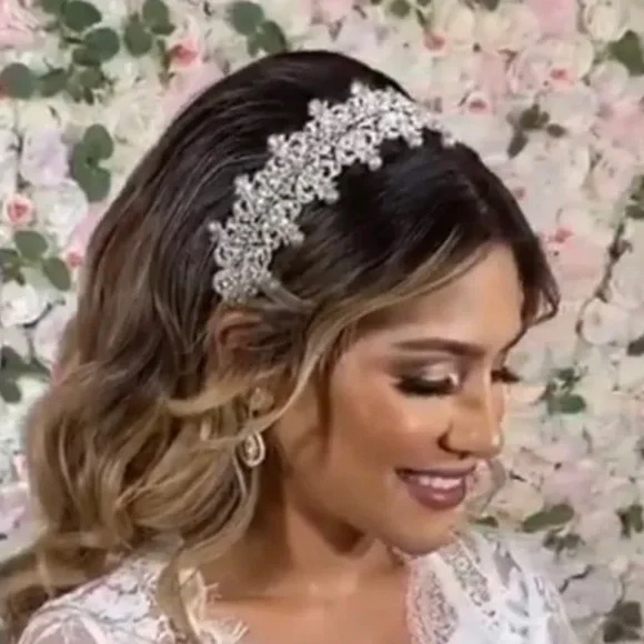 Accessories | Savanah Swarovski Bridal Headband Pearls  display picture 2